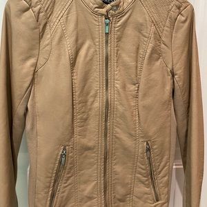 Beige/tan Leather jacket